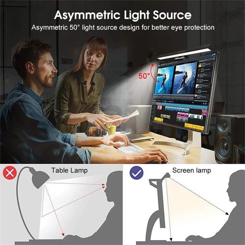 USB C-type Computer Screen Hanging Light Reading Light Office and School - Afbeelding 4 van 11
