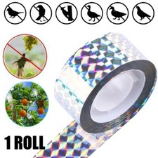 BIRD SCARE TAPE Anti Pest Pigeon Blackbird Flash Repellent Garden Patch Ribbon