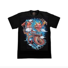 Chinese Dragon T Shirt Glow In The Dark 3D Graphic Tees Rock Chang New Year Gift