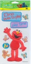RARE Sesame Street Licensed Jolee's PLAYTIME ELMO stickers 65828 Fast FREE Ship!