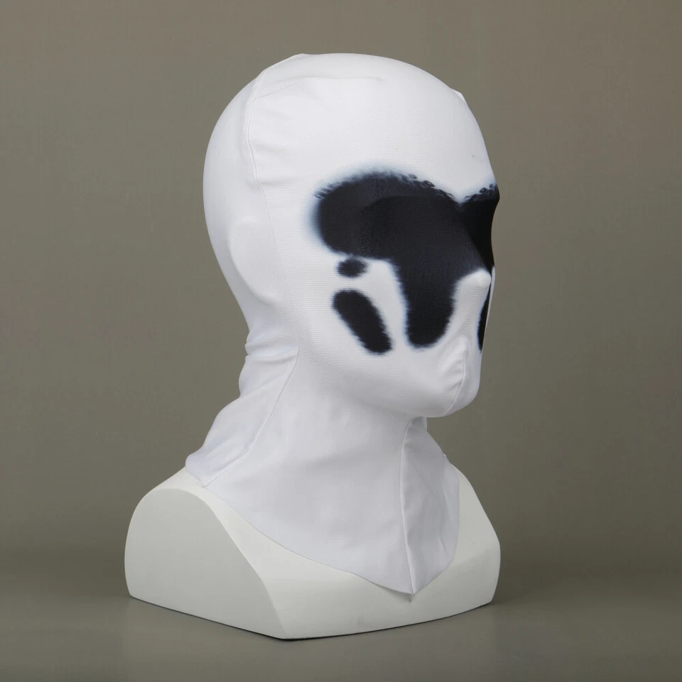 2019 New Watchmen Rorschach Mask Hood Superhero Mask Balaclava Prop Cosplay Mask - Image 3 of 4