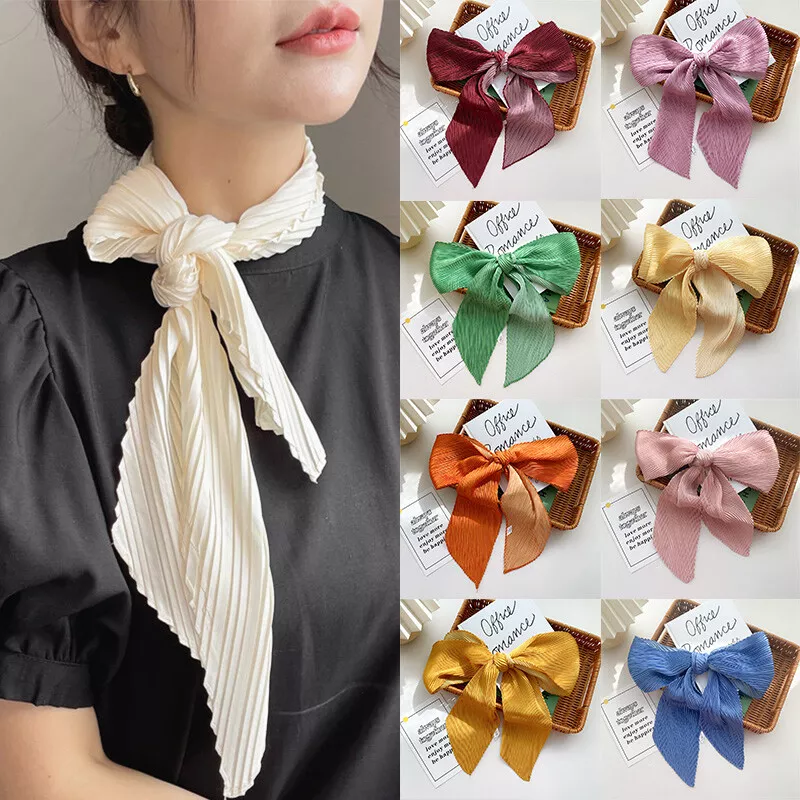 Silk Neck Kerchief Bandana, Silk Neck Ties Women