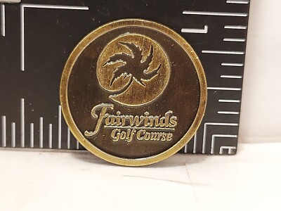 Fairwinds Club Golf Ball Marker Metal Course Magnetic