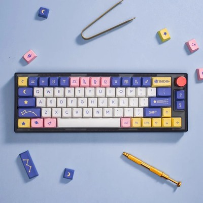 Amethyst Astrology PBT XDA Profile Full Set Keycaps For Cherry MX keyboard