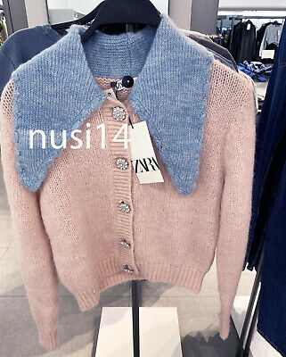 zara button sweater