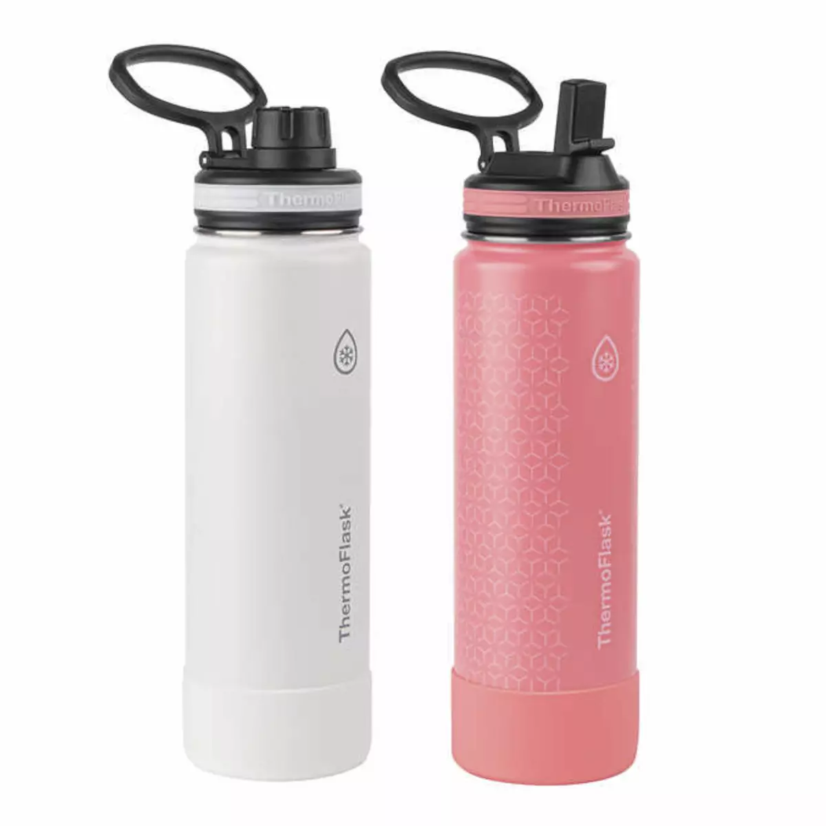 ThermoFlask 24 oz Stainless Steel Insulated Water Bottle, 2-pack