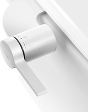 Dual Nozzle Slim Bidet Attachment for Toilets - Easy Control, Non-Electric