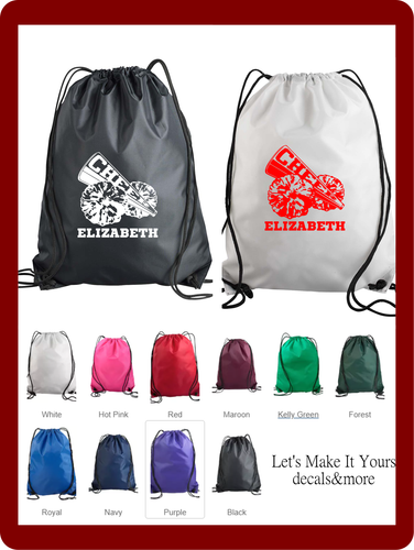 NAME CINCH SACK DRAWSTRING BACKPACK 