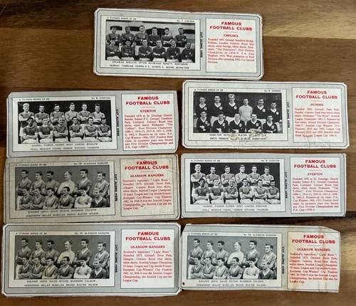 Vintage Typhoo football club cards Packet cut outs, x46, originals, all included - Picture 6 of 9