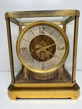 Jaeger-LeCoultre Atmos Perpetual Motion 48329 Brass & Glass Mantle Clock