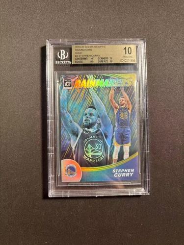 2019-20 Donruss Optic Stephen Curry Rainmakers Gold Prizm 09/10 BGS10 BJGG