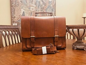 ebay leather briefcase