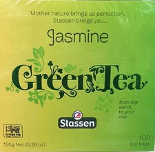 24 Boxes, Stassen Pure, Jasmine Green Tea, 100 Tea Bags, Quality 1