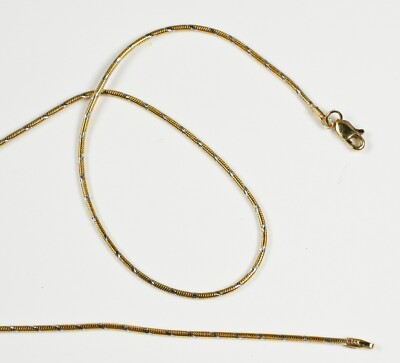 Effektvolle Kette / Collier, Gewicht 7,0 Gramm, Länge 45 cm, 585 Gelbgold 14 Kar