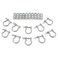 10pcs Adjustable Adjuster Anchor Shackle Rope Paracord Bracelet Buckle Ot F2k0 10pcs Adjustable Adjuster Anchor Shackle Rope Paracord Bracelet Buckle Ot F2k0
