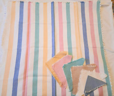 TOVAGLIETTA MISTO LINO RIGHE 81X81 CM CON 6 TOVAGLIOLI