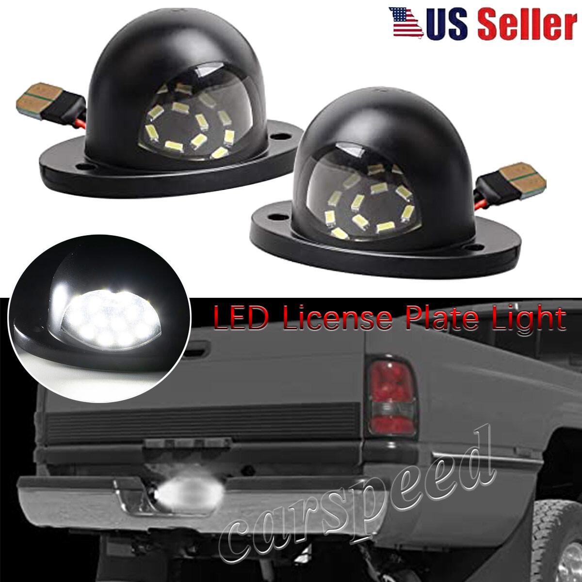Ram 1500 Tail Light Assembly 2010 Dodge Ram Socket 2PCS LED Tag