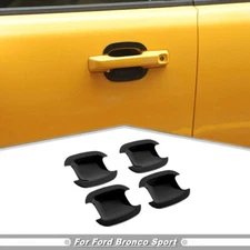For Ford Bronco Sport 2021-2024 Gloss Black Car Side Door Handle Bowl Cover Trim