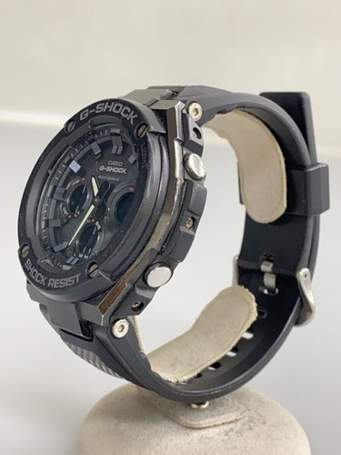CASIO G-SHOCK GST-W100G-1BJF Black Resin Solar Digital Analog Watch - Picture 2 of 6