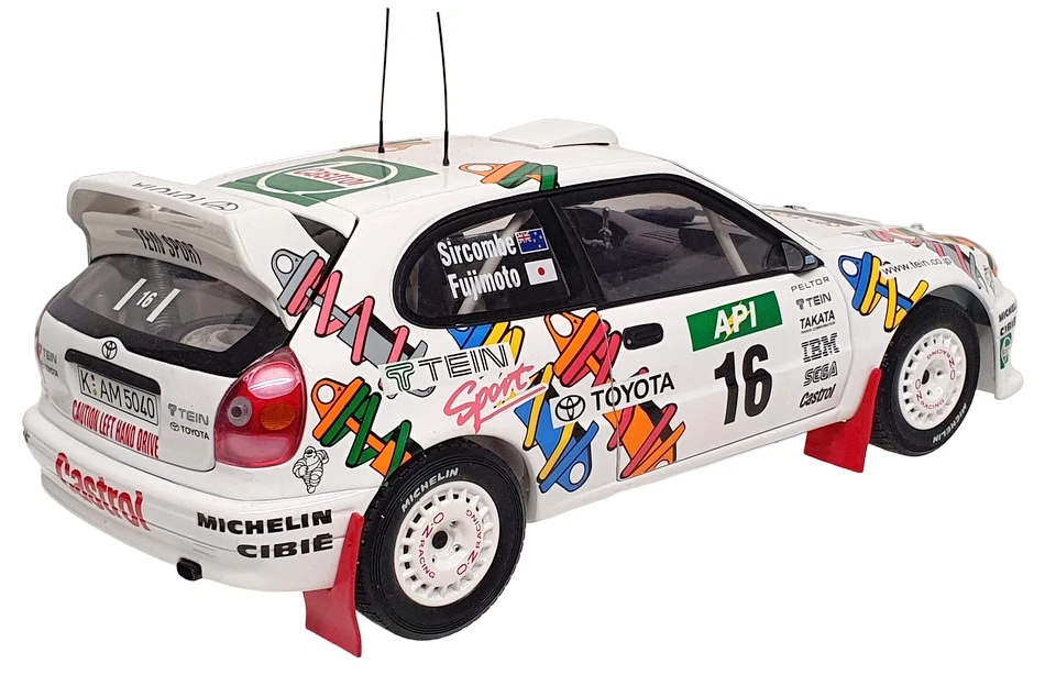 Autoart 1/18 Scale DC21823A - Toyota Corolla Rally #16 Fujimoto/Sircombe - Image 2 of 4