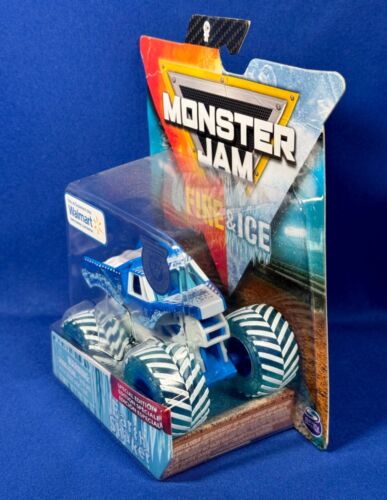 Ice Blue EARTH SHAKER - Monster Jam Truck FIRE & ICE Walmart Ecc EDIZIONE SPECIALE - Foto 4 di 8