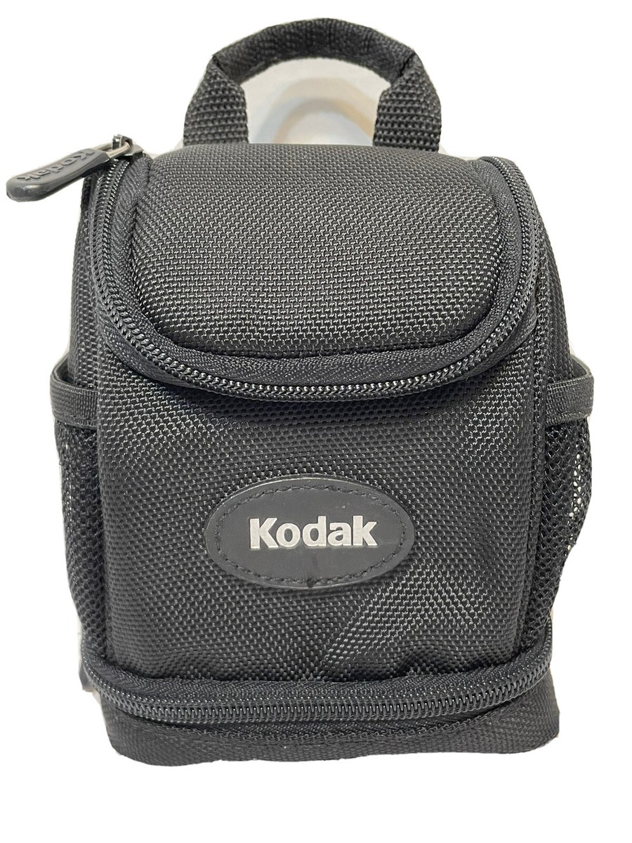 Kodak Camera Bag Case Black 2 Side Pockets Bottom Zip Inside