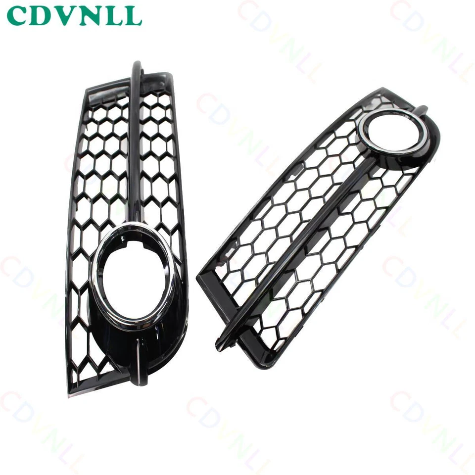 Para Audi TT 8J 2006-2010 Par de Para-choque Frontal Farol de Neblina Grelha Acabamento Favo de Mel - Imagem 2 de 4