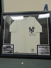 Don Larsen 1956 NY Yankees Signed & Framed Mitchell and Ness Jersey PSA M73716