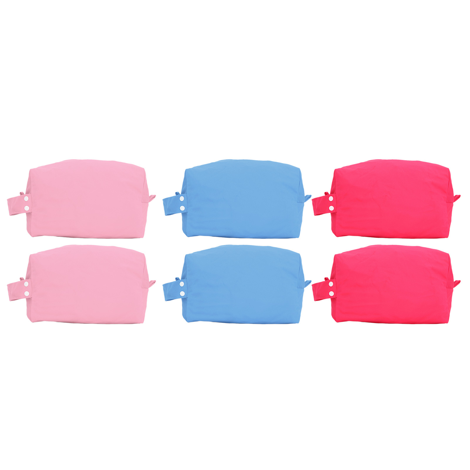 2Pcs Waterproof Reusable Diaper Pouch with Snap Design Toiletry Bag  -image