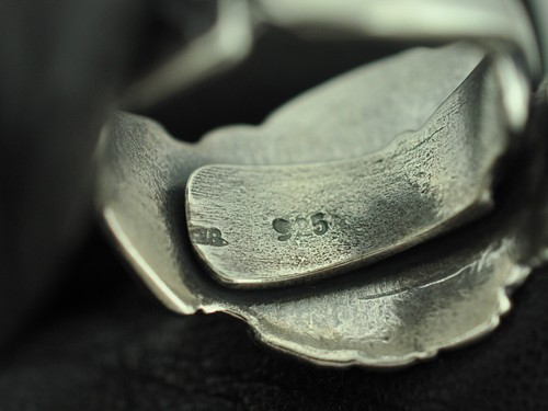 Solid 925 Sterling Silver Owl Scholar Adjustable Spoon Ring - Picture 8 of 9