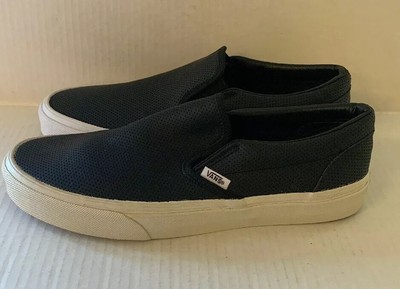 vans classic slip on leather womens