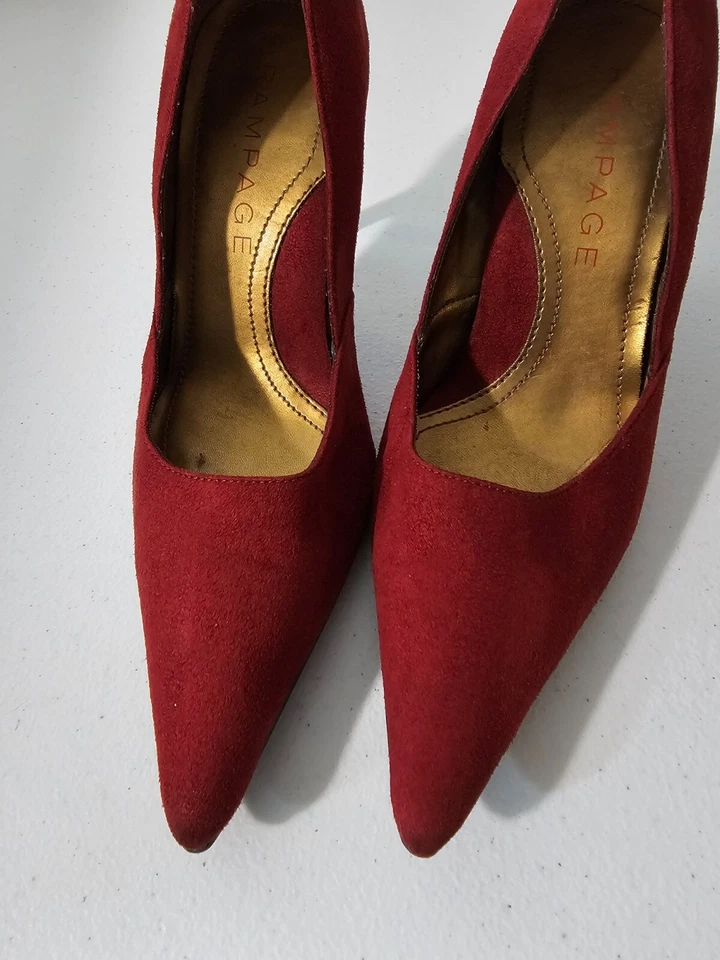 Zapatos de salón Rampage Maria rojos para mujer talla 6,5 Foto 4 de 4