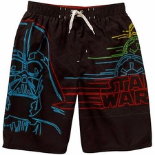 Star Wars Darth Vader Swim Trunks Shorts Boy Size 8 10/12