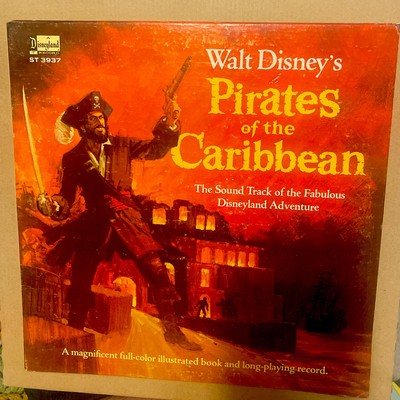 Walt Disney's Pirates Of The Caribbean BOOKLET - Vinyl LP USA Disneyland Record!
