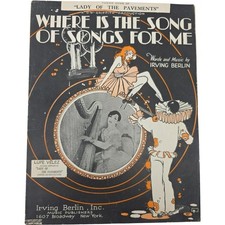 Where Is The Song Of Songs For Me Theme Song of Lady Of The Pavement Sheet Music