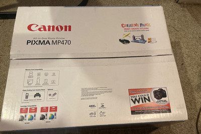 Canon Pixma MP470 All-In-One Inkjet Printer NEW Print Scan Copy