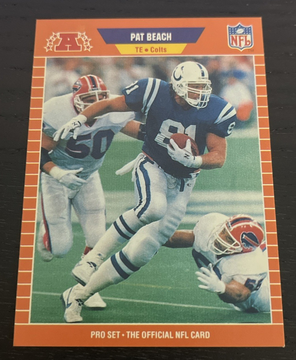 1989 Pro Set - Pat Beach - #160 - Indianapolis Colts