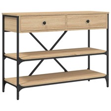 Console Table with Drawers and Shelves Side End Table Engineered Wood vidaXL