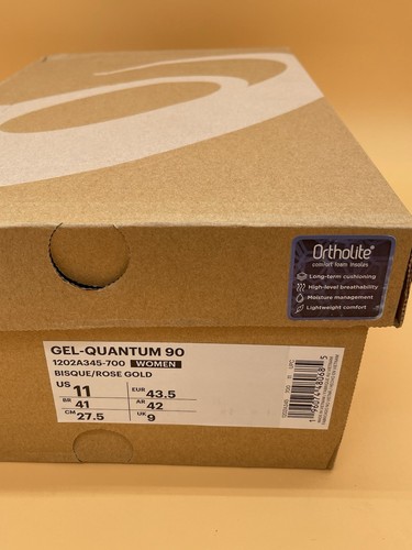 Size 11 - ASICS Women’s Gel-Quantum 90 Running Shoes Bisque / Rose Gold NEW - Picture 7 of 7