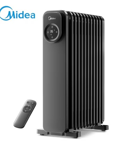 Midea Oil Filled Radiator 11 Fins 2300W Electric Heater w/ Remote 24h Timer LED