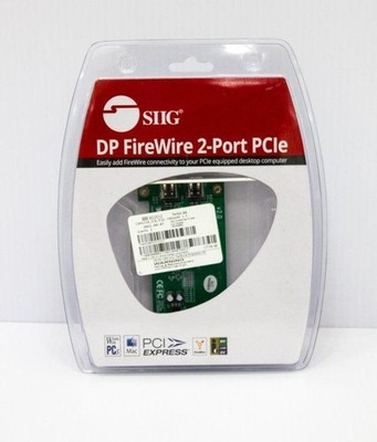 SIIG DP Firewire 2-Port PCle Card for Computer Connectivity (3377182)