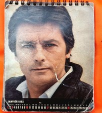 1982 Alain Delon Perfume Desk Advertising Calendar
