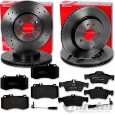 brembo BREMSSCHEIBEN + BEL&Auml;GE VORNE + HINTEN passend f&uuml;r MERCEDES CLS C218 X218
