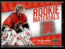 2007-08 Upper Deck Rookie Materials Curtis McElhinney Calgary Flames #RM-CM