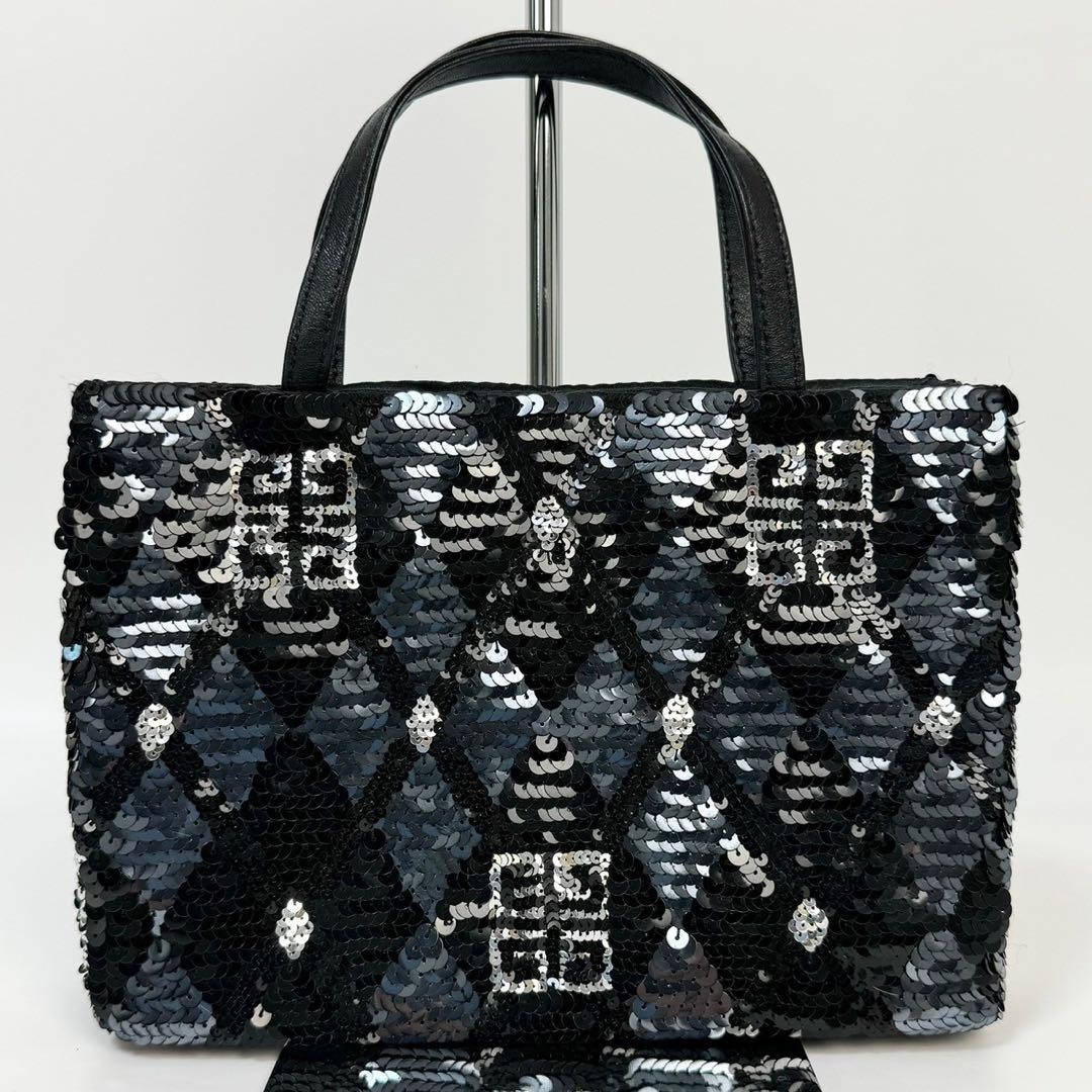 Givenchy Black Sequin Mini Handbag, Authentic, Ne… - image 3