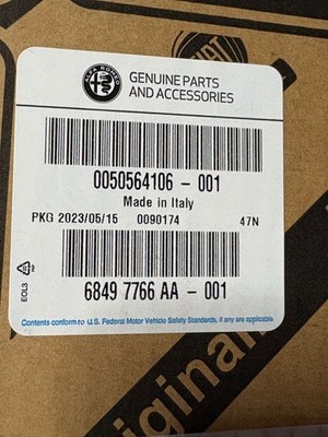 68497766AA OEM Alfa Romeo Headlamp left  Xenon HID headlight 2017 2023