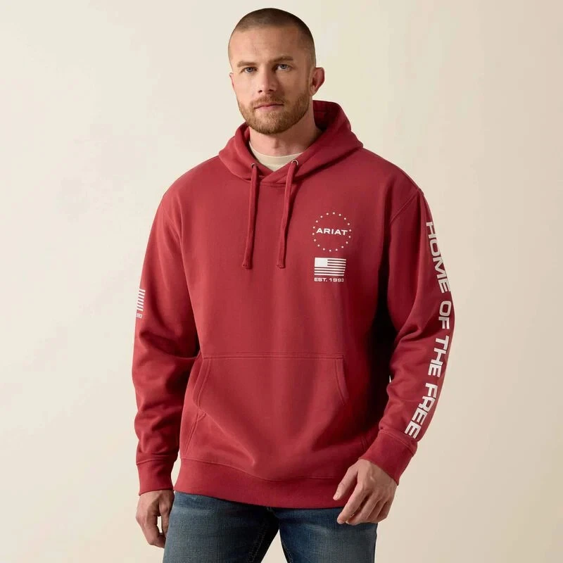 ARIAT Men's Sponsor Patriot Hoodie | NWT