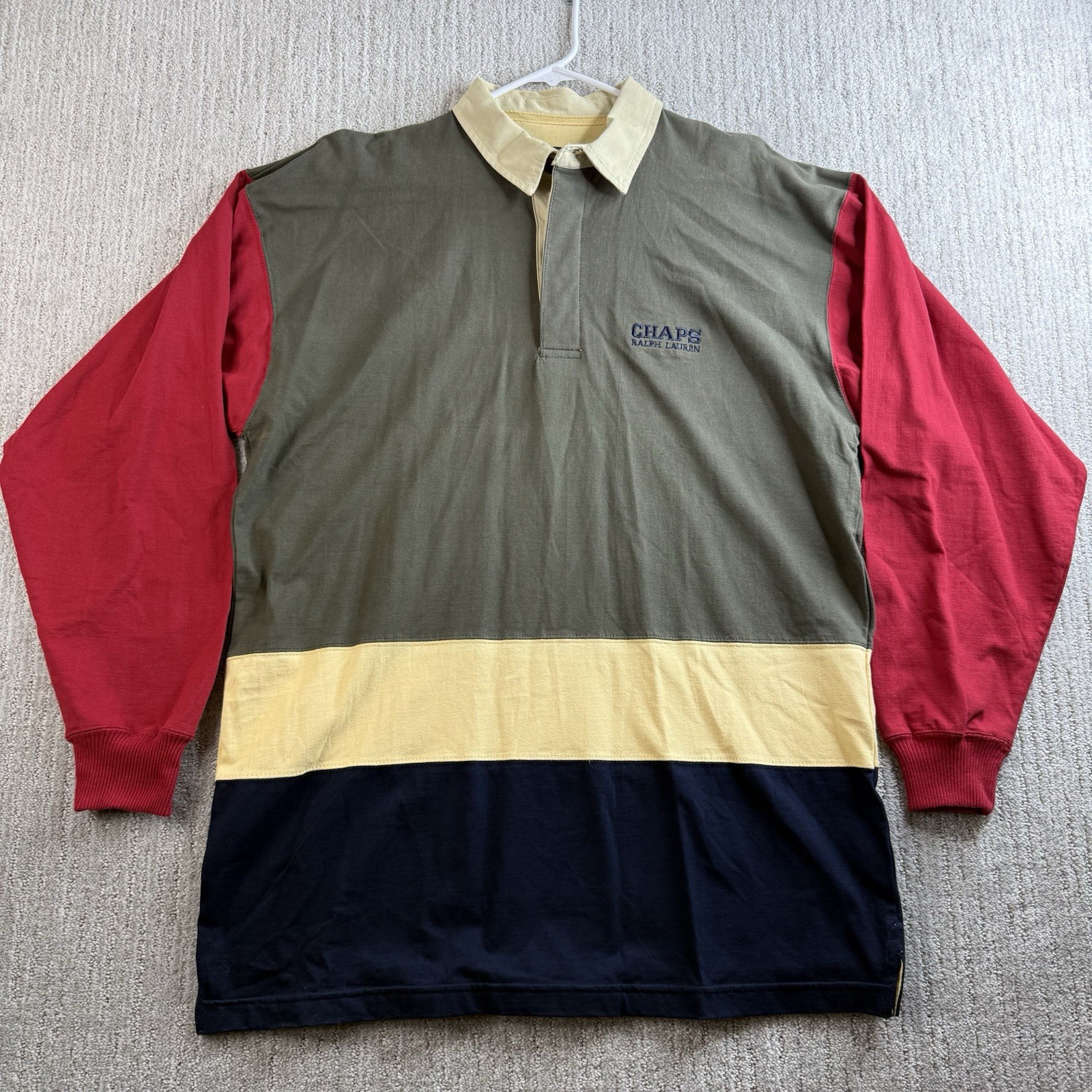 Vintage Chaps Ralph Lauren Rugby Polo Men’s Size Large