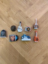 LOT DE 8 FÈVES JOHNNY HALLYDAY #alain_palau