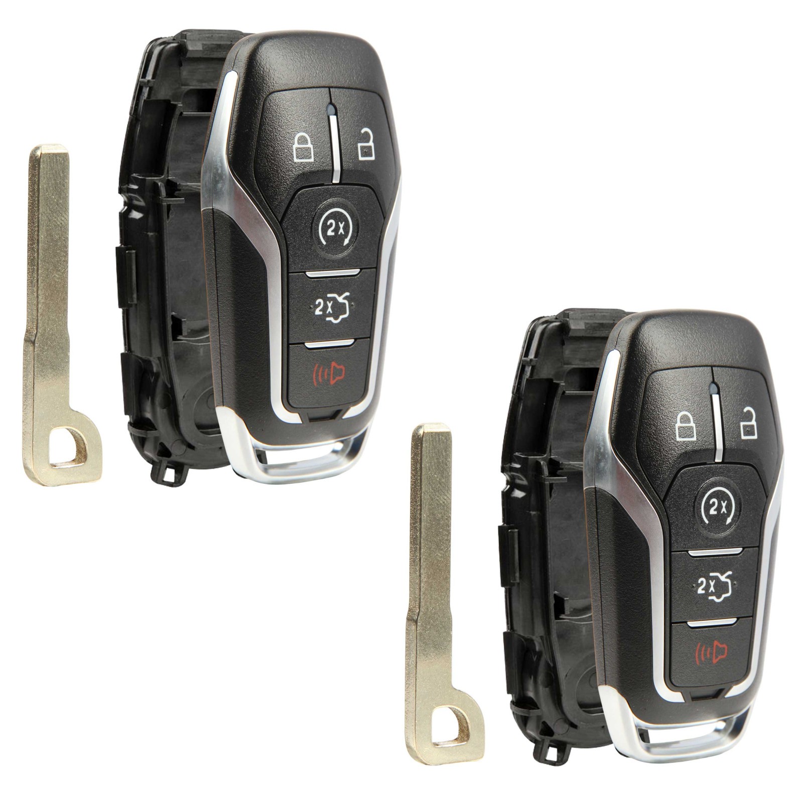 2 For 2015 2016 2017 2018 Ford F-150 5B Smart Remote Car Key Prox Fob Case Shell